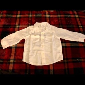 Baby Gap Boys White Button Down Shirt 18-24 mo